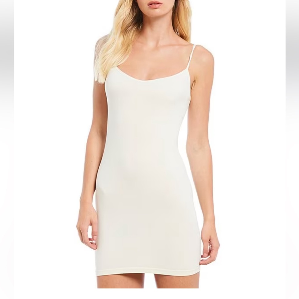 NWOT Free People Intimately Skinny Strap Seamless Mini Slip Cream Size XS/S